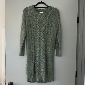 PACT Organic Cotton Cable Knit Sweater Dress
